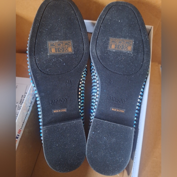 NWT Bamboo rhinestone loafers size 8.5 - Picture 6 of 7